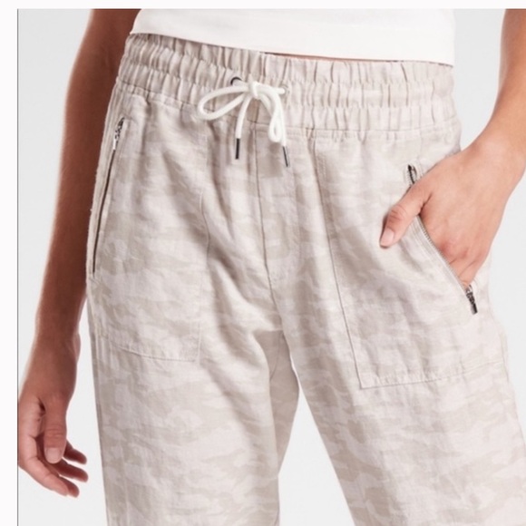 ATHLETA CABO TIDE camouflage linen jogger pants - Picture 4 of 8